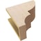 Ekena Millwork 6"W x 12"D x 12"H Classic Ridgewood Rough Cedar Woodgrain TimberThane Corbel, Primed Tan CORUR06X12X12RIDRCPR - alternate 3